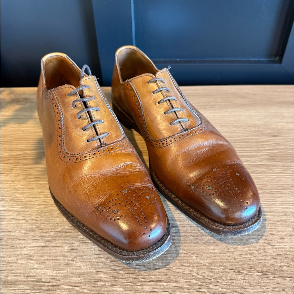 Allen Edmonds Cornwallis Brown Cap Toe Oxford Shoes Men’s 10.5 D